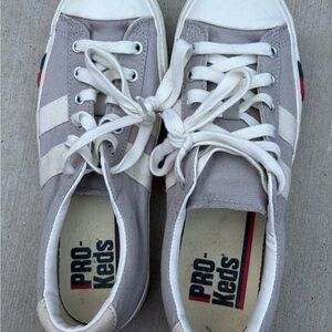 Keds Light Gray Canvas Sneakers